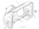 Page B Diagram and Parts List for 15530SB-LS 96193003803 Husqvarna Snow Blower