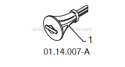Page AC Diagram and Parts List for 15530SB-LS 96193003803 Husqvarna Snow Blower