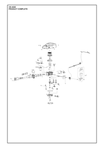 Complete Product Diagram and Parts List for HS452E  Husqvarna Engine
