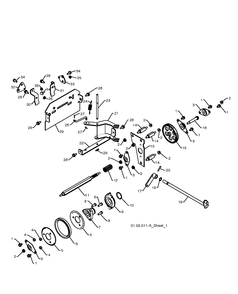Drive Diagram and Parts List for 15530SBLS 2009-08 Husqvarna Snow Blower