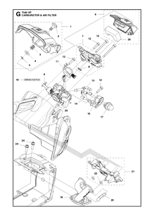 Part Location Diagram of 575487601 Husqvarna Spring