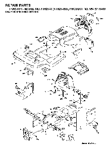 Chassis And Enclosures Diagram and Parts List for YTH2148D (954571960)(2004-04) Husqvarna Lawn Tractor