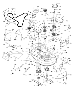 Mower Deck / Cutting Deck Diagram and Parts List for CTH164T (96051009400)(2013-06) Husqvarna Lawn Tractor