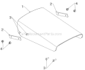Control Panel Discharge Chute Diagram and Parts List for 1650EXLT 96193008901 - 2012-10 Husqvarna Snow Blower