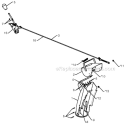 Control Panel Discharge Chute Diagram and Parts List for 1650EXLT 96193008901 - 2012-10 Husqvarna Snow Blower