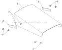 Control Panel Discharge Chute Diagram and Parts List for 1650EXL 96193008701 - 2012-08 Husqvarna Snow Blower