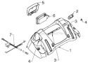 Handle Diagram and Parts List for 1650EXL 96193008701 - 2012-08 Husqvarna Snow Blower