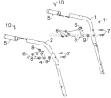Handle Diagram and Parts List for 1650EXL 96193008701 - 2012-08 Husqvarna Snow Blower