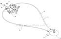 Control Panel Discharge Chute Diagram and Parts List for 16527EXLT 96193008500 - 2011-08 Husqvarna Snow Blower