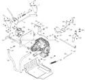 Drive Diagram and Parts List for 16527EXLT 96193008500 - 2011-08 Husqvarna Snow Blower