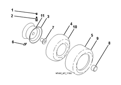 Part Location Diagram of 547005201 Husqvarna Wheel Rim
