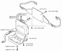 Harness Diagram and Parts List for 165BT 2005-08 - US Husqvarna Leaf Blower / Vacuum