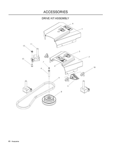 Accessories Diagram and Parts List for LZF5227 (966956701)(2009-07) Husqvarna Lawn Mower
