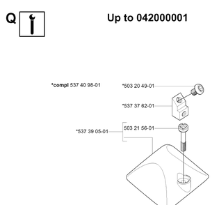 Service Updates Diagram and Parts List for 338XPT 20060100001-20063600000 Husqvarna Chainsaw
