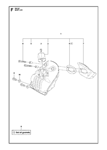 Muffler Diagram and Parts List for 550XP-XPG 2014-01 Husqvarna Chainsaw