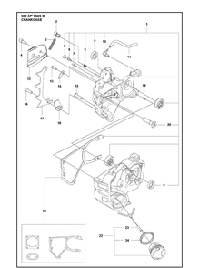 Part Location Diagram of 599816901 Husqvarna Chain guide plate