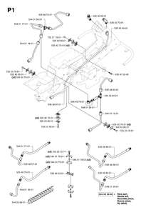 Transmission 2 Diagram and Parts List for PF21AWD (953536501)(2005-04) Husqvarna Lawn Tractor