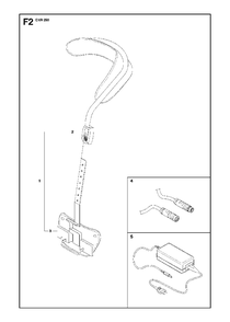 Remote Control Accessories Diagram and Parts List for DXR250 (1 - 10)(2010-06) Husqvarna Demolition Hammer