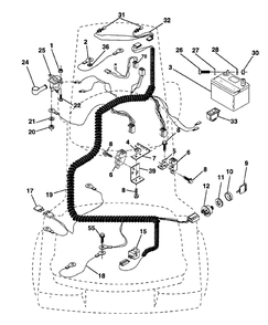Electrical Diagram and Parts List for LR12 (954002701-D)(1996-01) Husqvarna Lawn Tractor
