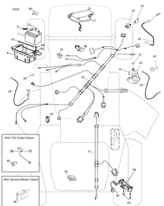 Electrical Diagram and Parts List for LGT2554 (96045001500)(2009-01) Husqvarna Lawn Mower