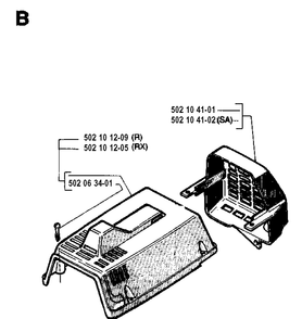 Part Location Diagram of 502101209 Husqvarna 