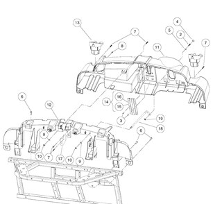Dash Diagram and Parts List for HUV4421GXP 2009 Husqvarna Lawn Tractor