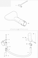 Accessories Diagram and Parts List for 170BF 2008-10 Husqvarna Leaf Blower / Vacuum