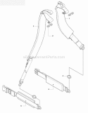 Harness Diagram and Parts List for 170BF 2008-10 Husqvarna Leaf Blower / Vacuum