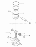 Part Location Diagram of 544259301 Husqvarna Piston Ring