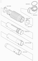 Tube Diagram and Parts List for 170BT 2006-03 Husqvarna Leaf Blower / Vacuum