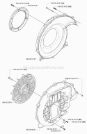 Fan Diagram and Parts List for 170BT 2006-03 Husqvarna Leaf Blower / Vacuum