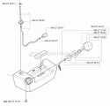 Fuel Tank Diagram and Parts List for 170BT 2006-03 Husqvarna Leaf Blower / Vacuum