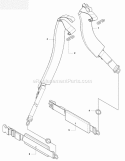 Harness Diagram and Parts List for 170BT 2008-10 Husqvarna Leaf Blower / Vacuum