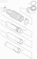 Tube Diagram and Parts List for 170BT 2008-10 Husqvarna Leaf Blower / Vacuum