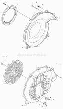Fan Diagram and Parts List for 170BT 2008-10 Husqvarna Leaf Blower / Vacuum