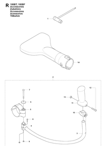 Accessories Diagram and Parts List for 180BF 20084000001-Current Husqvarna Leaf Blower / Vacuum