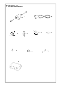 Installation Accessories Diagram and Parts List for 115H 2019-01 Husqvarna Lawn Mower