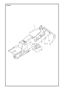 Chassis / Frame Diagram and Parts List for R216TAWD2018-2021  Husqvarna Lawn Tractor
