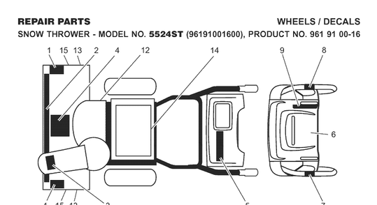 Part Location Diagram of 532412590 Husqvarna Decal
