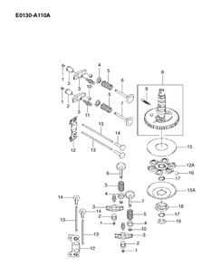 Valves Diagram and Parts List for FH430V 2003-06 Husqvarna Engine