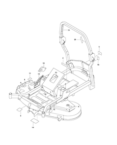 Decals Diagram and Parts List for MZ52 (96760290100)(2016-12) Husqvarna Lawn Mower