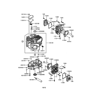 Engine >> Cylinder/Crankcase Diagram and Parts List for LGT24K54 240472 Husqvarna Lawn Tractor