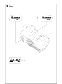 Part Location Diagram of 586834103 Husqvarna Decal