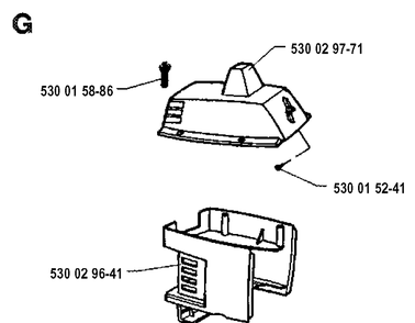 Cover Diagram and Parts List for 26LC 19911400001-19931800000 Husqvarna Edger