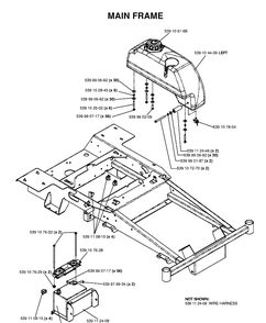 Part Location Diagram of 539112409 Husqvarna WIRE HARNESS