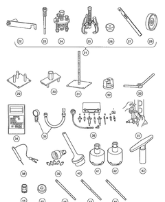 Maintenance And Service Tools, Continued (Part 1) Diagram and Parts List for HUV4210GXP 2005-06 Husqvarna Lawn Tractor