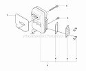 Muffler Diagram and Parts List for 180BF 2008-10 Husqvarna Leaf Blower / Vacuum
