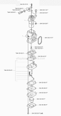Carburetor Details Diagram and Parts List for 180BT 2008-02 Husqvarna Leaf Blower / Vacuum