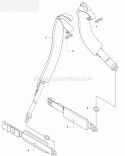 Harness Diagram and Parts List for 180BT 2008-10 Husqvarna Leaf Blower / Vacuum