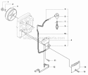 Ignition System  Clutch Diagram and Parts List for 180BT 2008-10 Husqvarna Leaf Blower / Vacuum